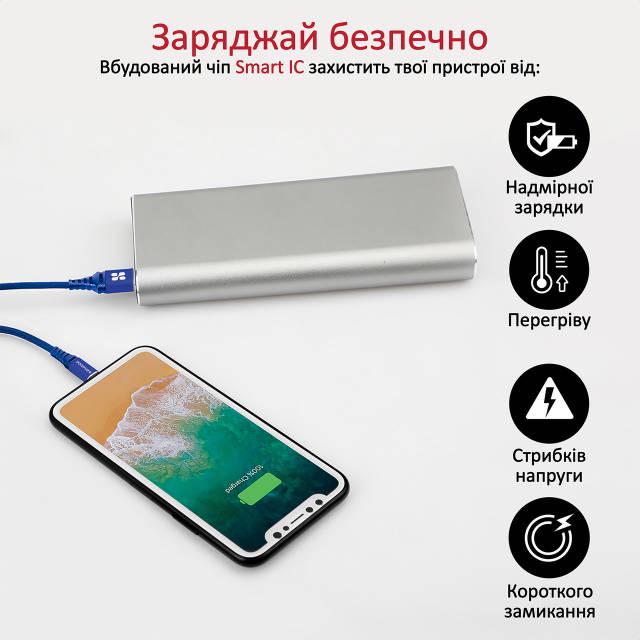 Кабель Promate NerveLink-i USB-Lightning 2.4А 1,2 м Blue - фото 5