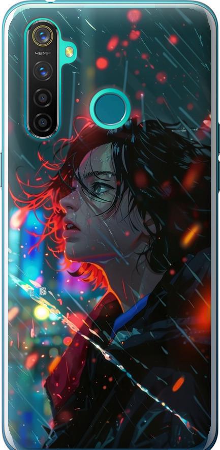 Чехол на Realme 5 Pro Ночные огни (6096u-1861-42517)