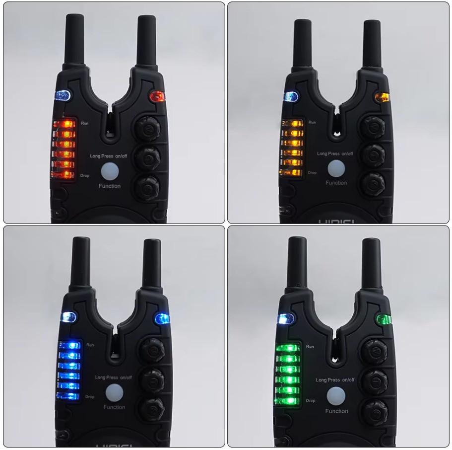 Набор электронных сигнализаторов клева Hirisi S8 3+1 карповые (2684017808) - фото 4