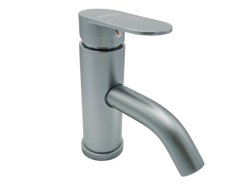 Смеситель для умывальника раковины Millz спецпокрытие Серебро (ТР-00026687)