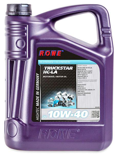 Моторна олива Rowe Hightec Truckstar Hc-la 10W-40 20 л