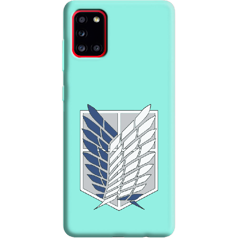 Чехол Boxface Samsung A315 Galaxy A31 Атака Титанов Крылья Свободы Мятный силикон (39470-bk88-39921)