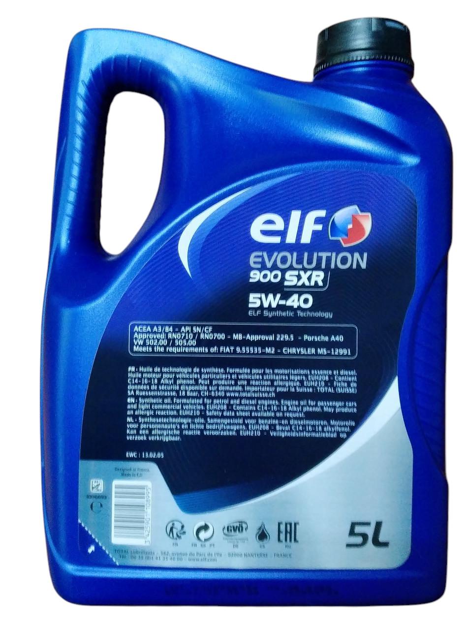 Мастило ELF EVOLUTION 900 SXR 5W40 5 л RENAULT 0710 (3098142388)