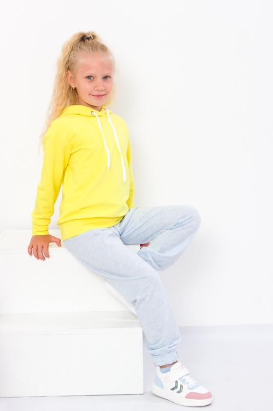 Брюки для девочки Носи свое 122 см Голубой меланж (6155-057-5-v107)