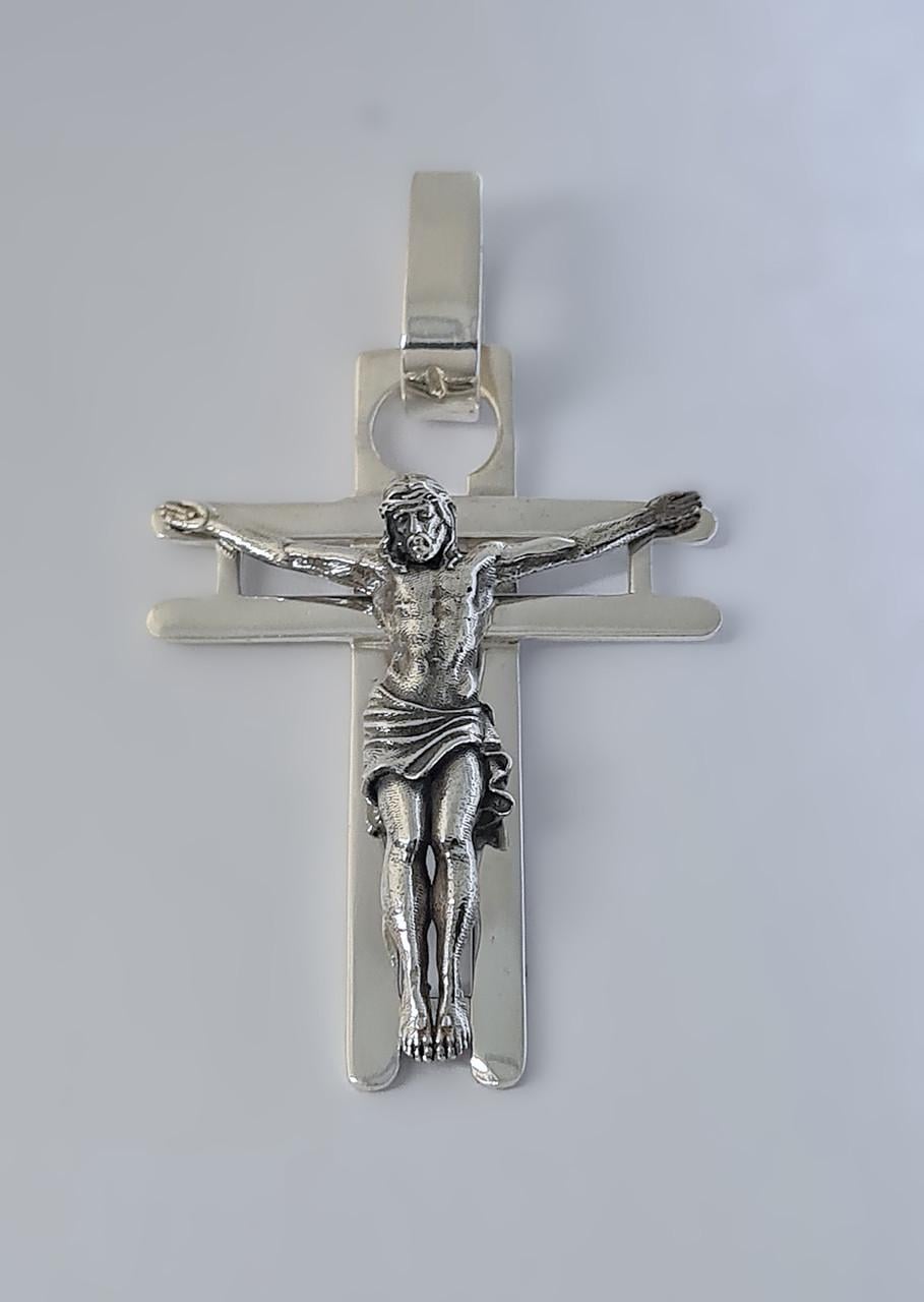 Крестик серебряный 925 пробы (КДУ-80)