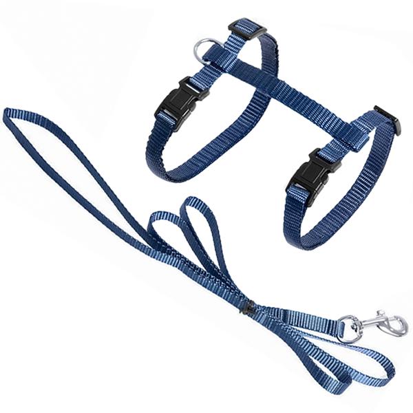 Шлея для котов Cat Harness and Leash Ziggi Flamingo Серый/Голубой (5415245135403)
