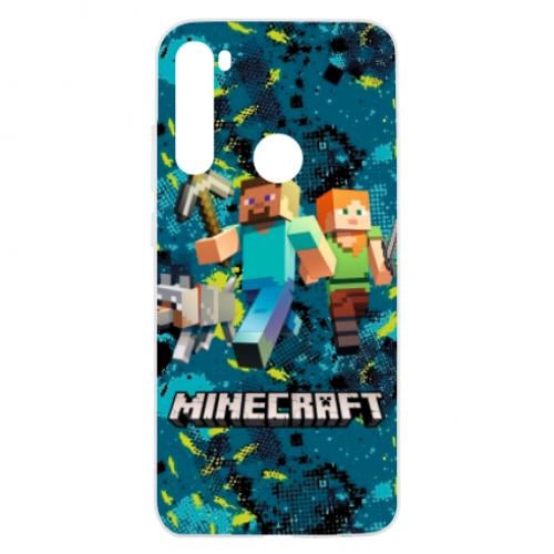 Чохол для Xiaomi Redmi Note 8T Minecraft Steve Alex And Dog (10029343-46-134799)