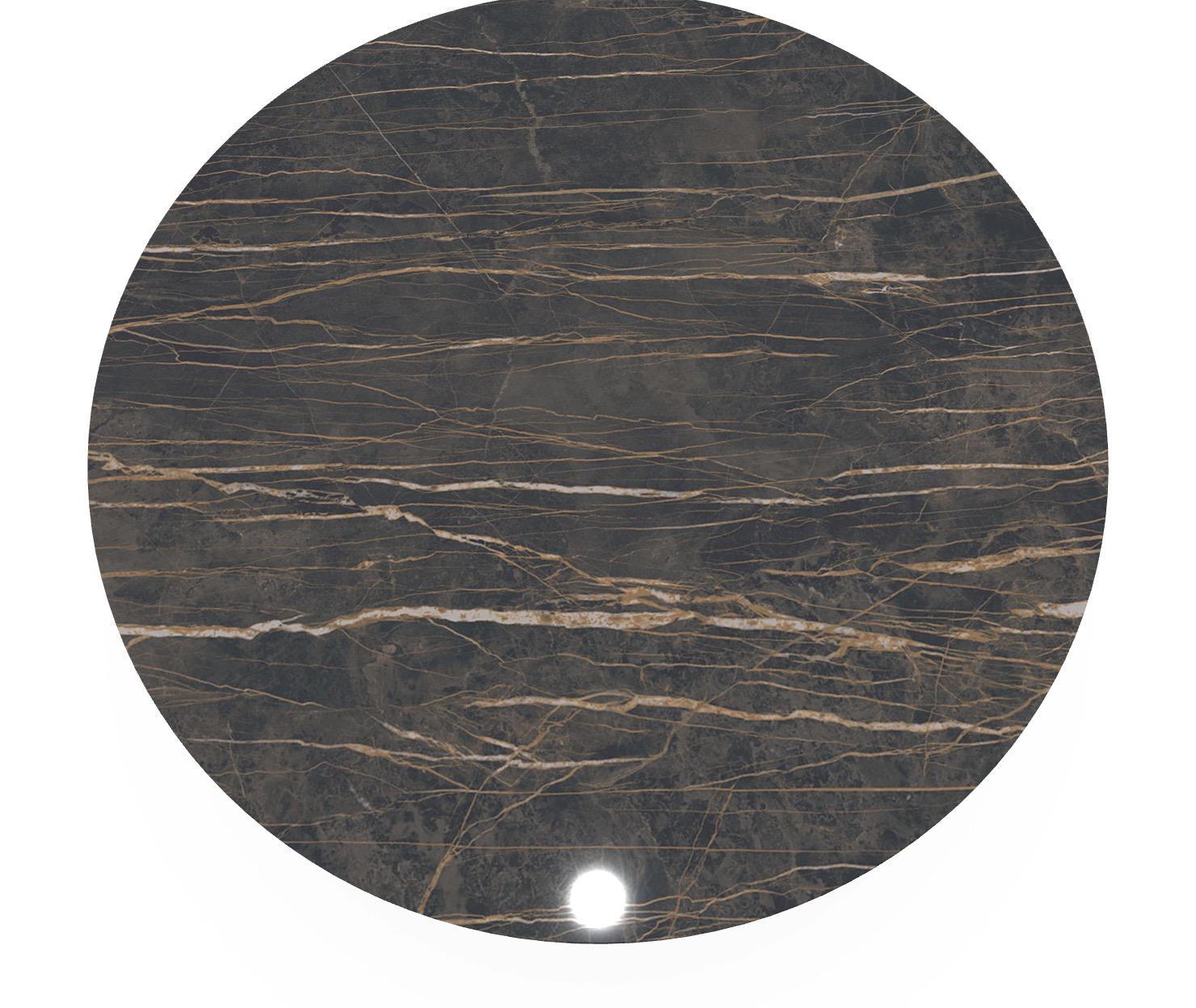 Стол обеденный Clessidra Crystal Ceramic 120 см Noir Desir (T1960120ND) - фото 4