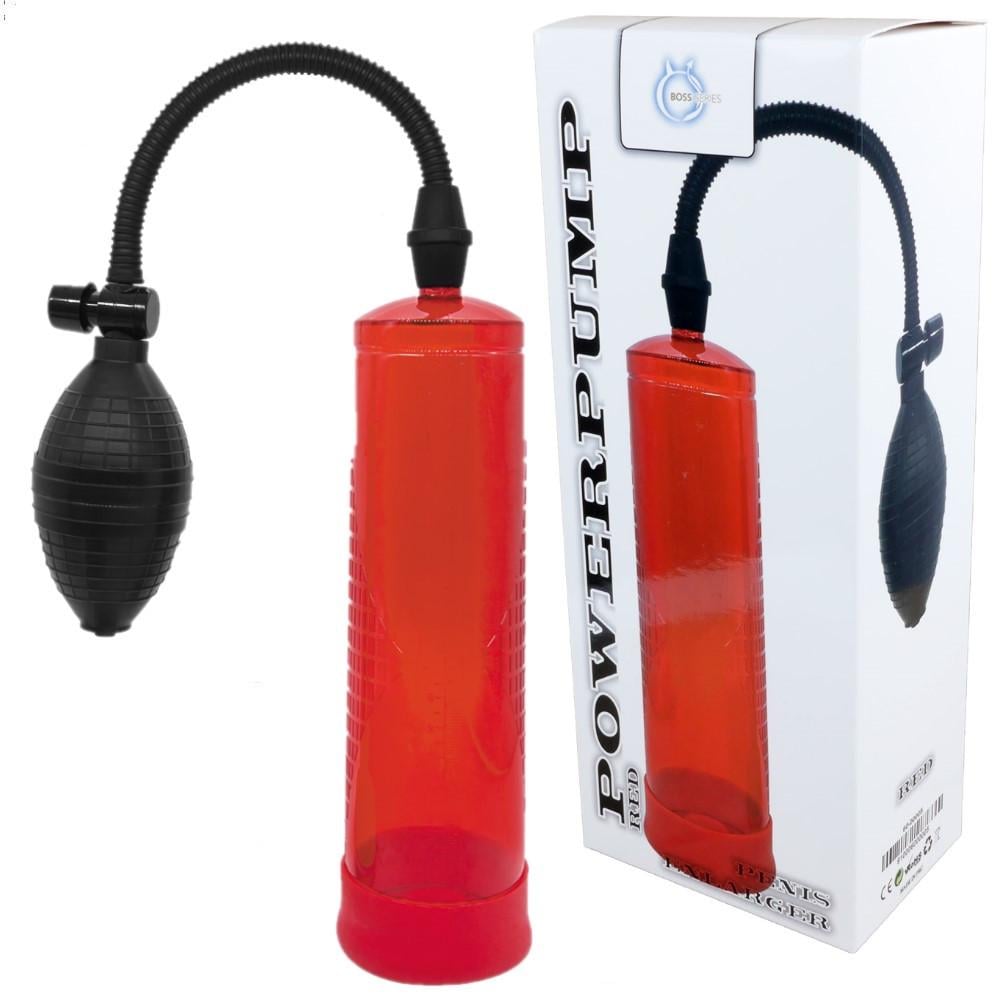 Помпа вакуумная для мужчин Powerpump Red Boss Series Красный