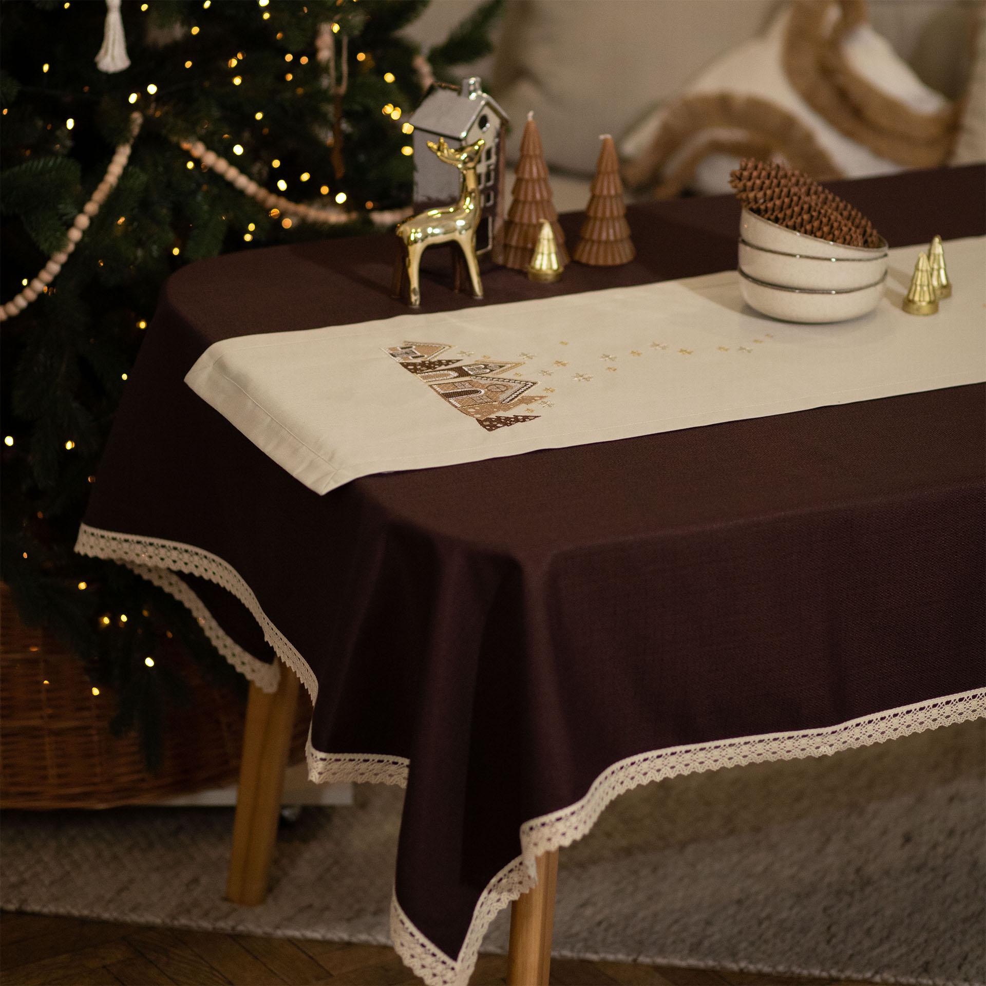 Доріжка новорічна Едельвіка Хатинки 1,40x0,40 м (327-24/00) - фото 2 Доріжка новорічна Едельвіка Хатинки 1,40x0,40 м (327-24/00) - фото 2