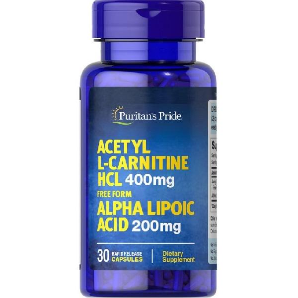 Комплекс для понижения веса Puritan's Pride ALC 400 mg with ALA 200 mg 30 капс. (000020016) Комплекс для понижения веса Puritan's Pride ALC 400 mg with ALA 200 mg 30 капс. (000020016)