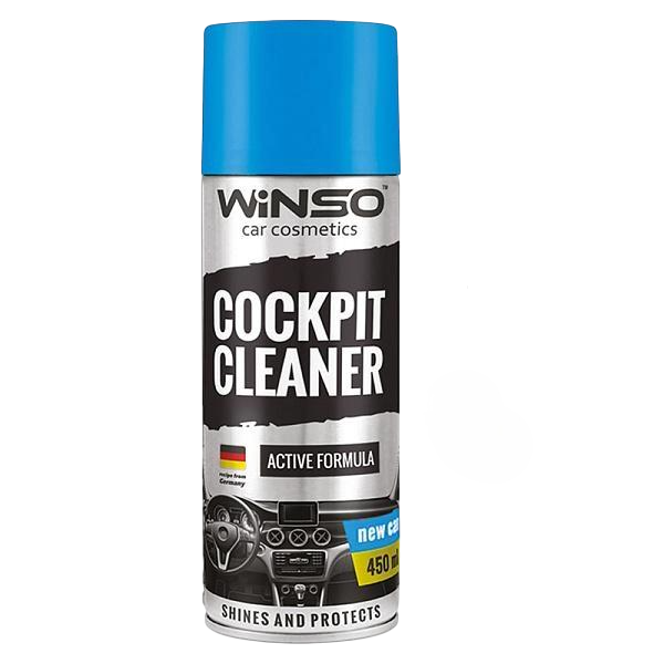 Полироль для приборной панели WINSO Cockpit Cleaner новая машина 450 мл 840570 (113085)