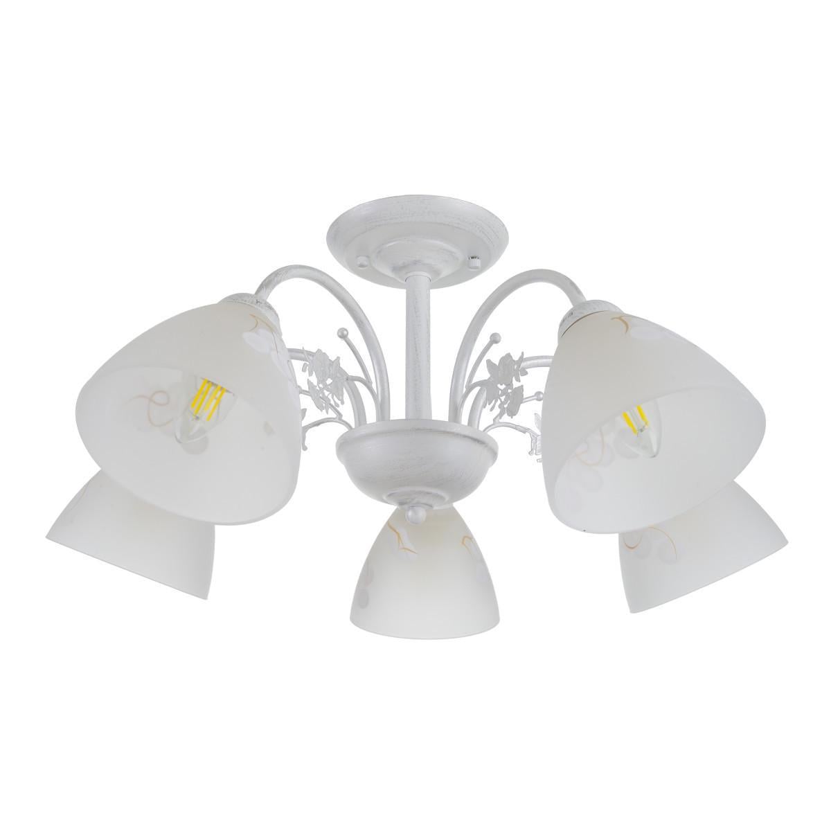 Люстра потолочная Brille E14 60W WH LK-685C/5 24-408 Люстра потолочная Brille E14 60W WH LK-685C/5 24-408