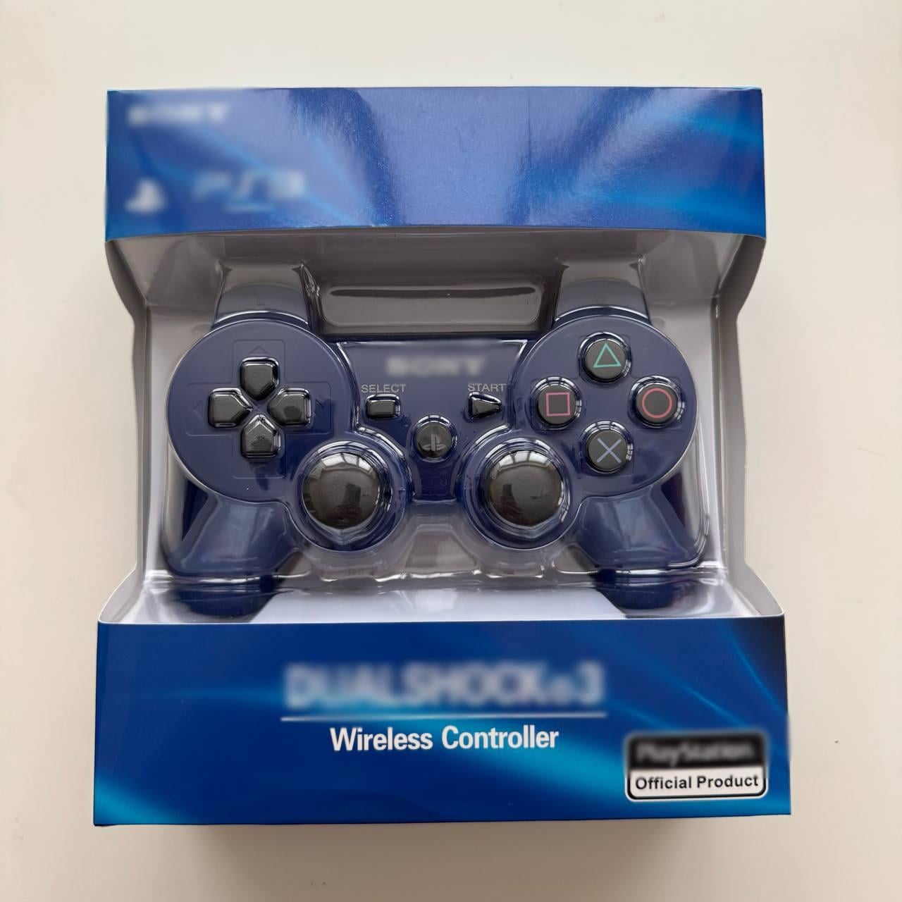 Геймпад беспроводной для PlayStation 3 с вибрацией Синий (2865574342)