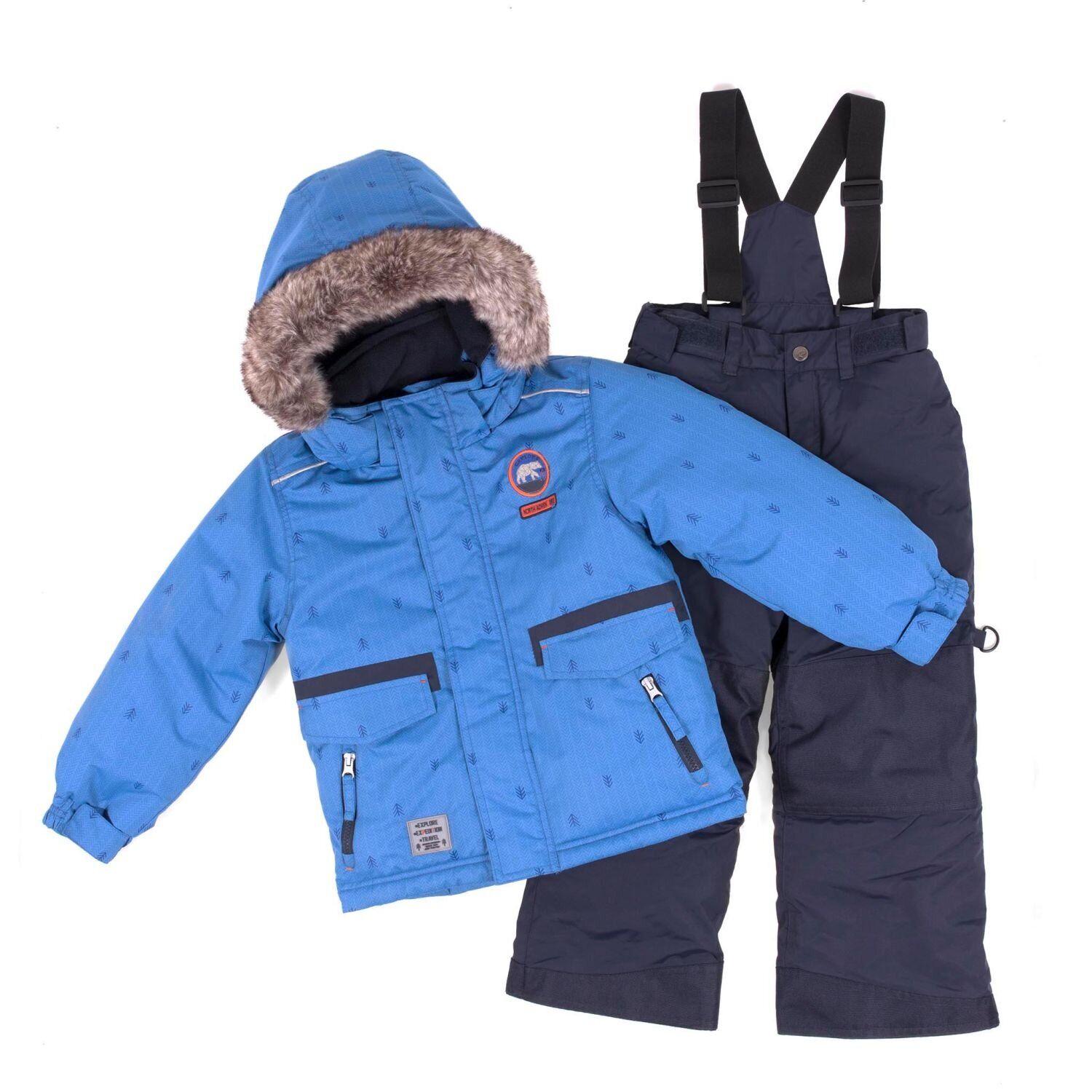 Дитячий зимовий комплект для хлопчика Peluche&Tartine F18M53EG 114-122 см Яскраво-синій (F18M53EG-Sportblue_Navy-6)