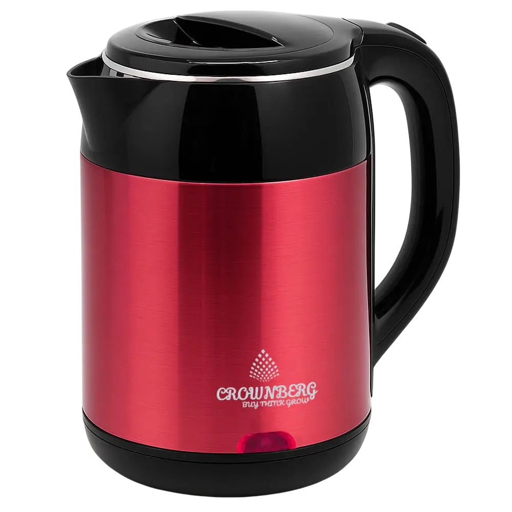 Електрочайник дисковий Crownberg СВ-9215 1800 Вт Червоний (GR-05247) Електрочайник дисковий Crownberg СВ-9215 1800 Вт Червоний (GR-05247)