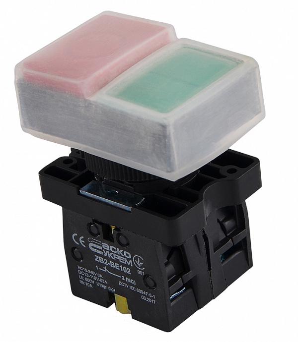 Кнопка старт-стопа АСКО-Укрем LAY5-EL9425 IO 1NO+1NC 22 мм IP65 (A0140010206)