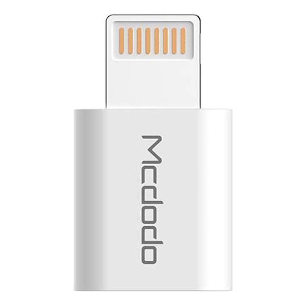 Адаптер McDodo OT-2140 OTG Micro USB to Lightning Серебристый