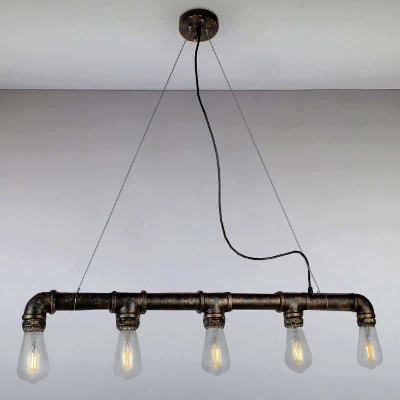 Люстра подвесная лофт Light House LS-15167-5 на пять ламп Бронза