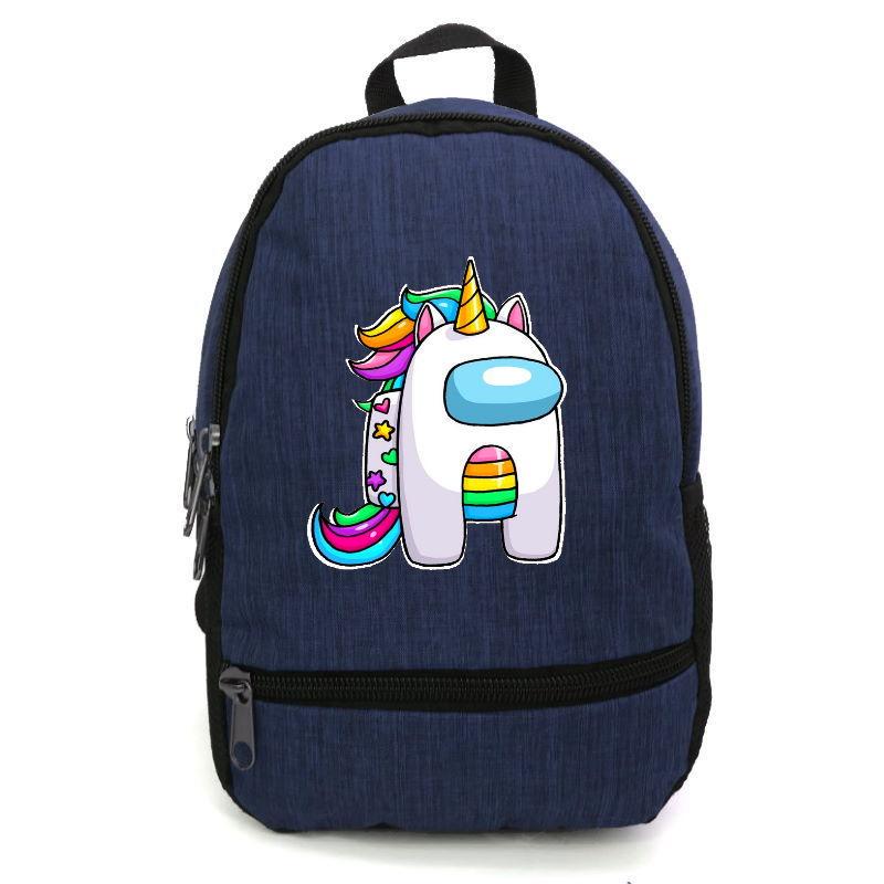Школьный рюкзак подростковый Cappuccino Toys с принтом Among Us AMNG-0014 12,5 л Синий (1366452754)