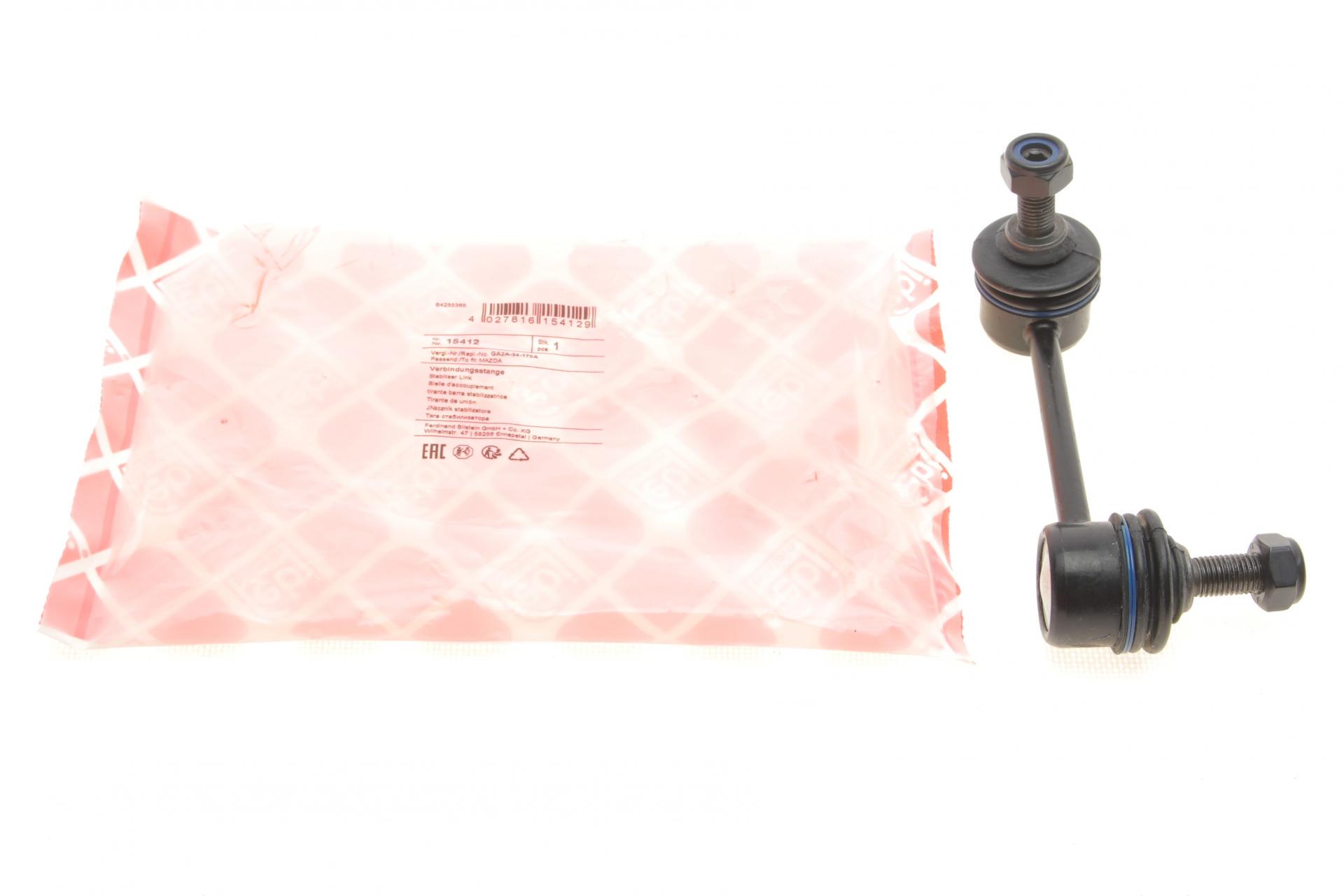 Тяга переднего стабилизатора FEBI BILSTEIN       L Mazda 323/626 92-02 - 15412