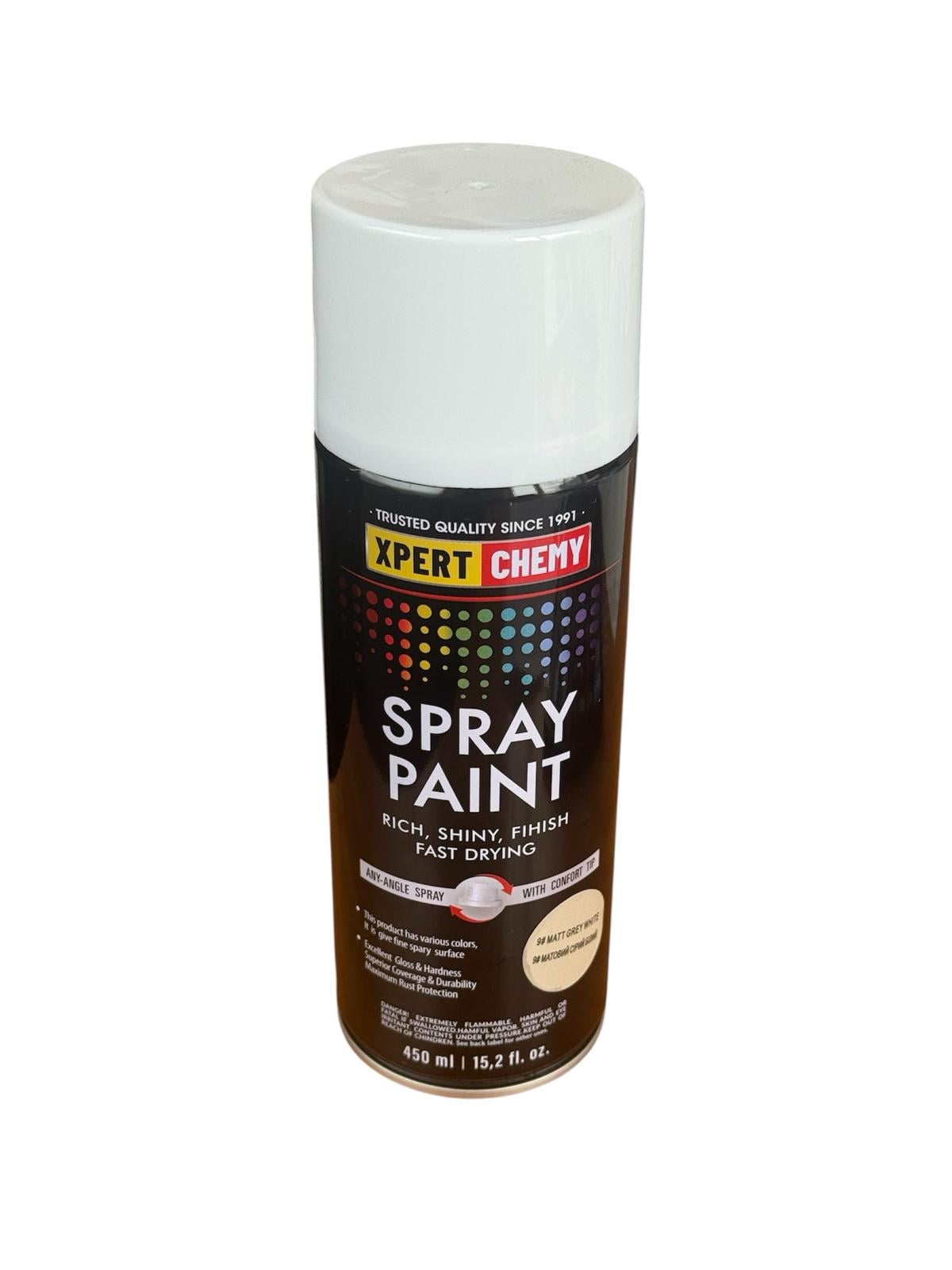 Фарба аерозольна універсальна XPERT CHEMY SPRAY PAINT 450 мл 9 Сірий світлий матовий (XC-SP-0014)