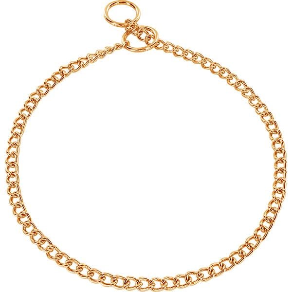 Ошейник для собак Sprenger Collar Round Link круглое звено позолоченная сталь 80 см (50803_080_08)