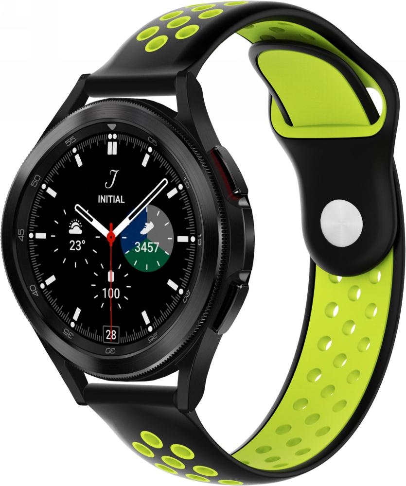 Ремінець Sport для Galaxy Watch 4 Classic 46 мм Black Yellow (22982-61) Ремінець Sport для Galaxy Watch 4 Classic 46 мм Black Yellow (22982-61)