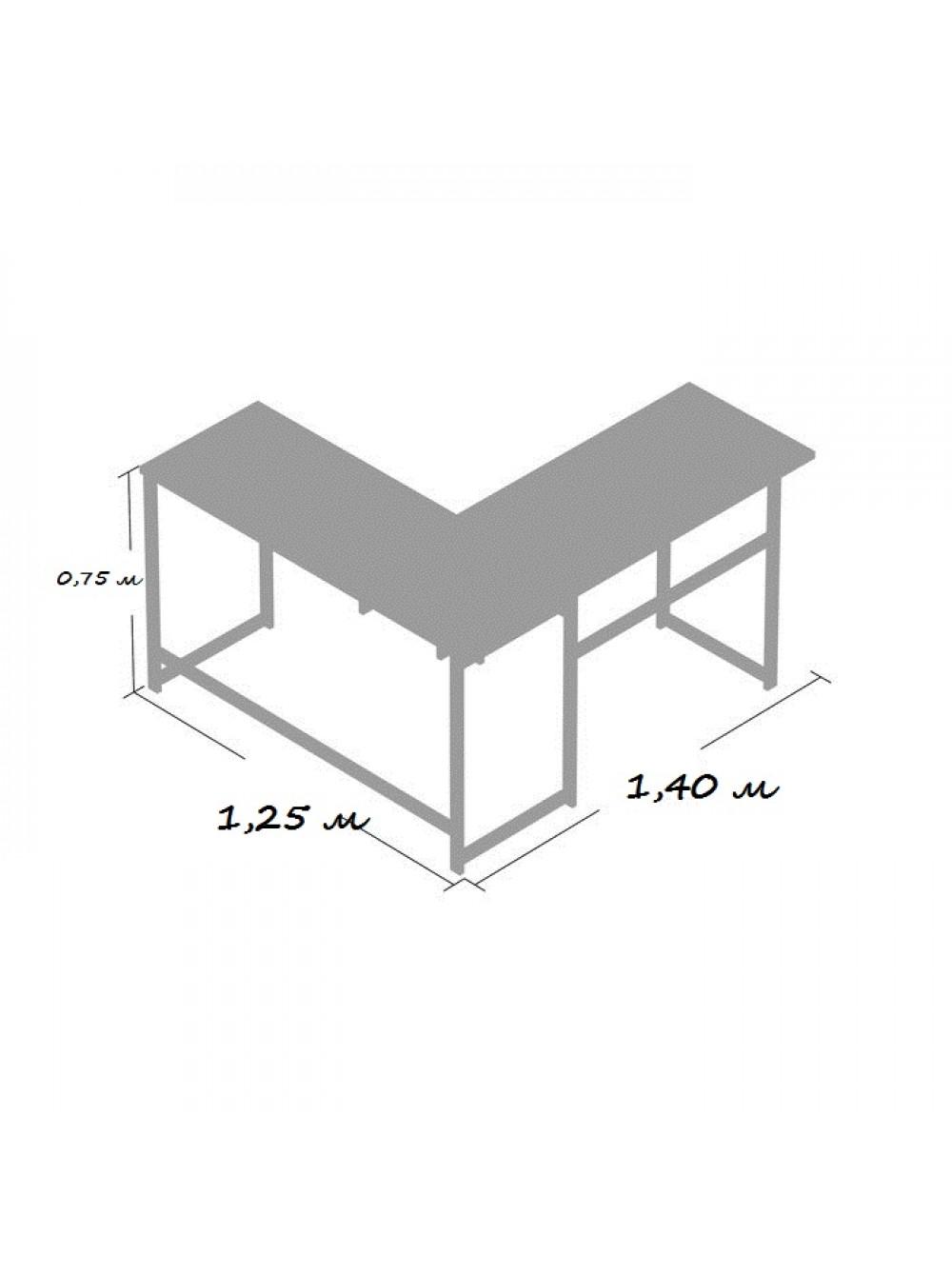 Письменный стол MSM каркас металлический Черный (60170-27) - фото 5 Письменный стол MSM каркас металлический Черный (60170-27) - фото 5