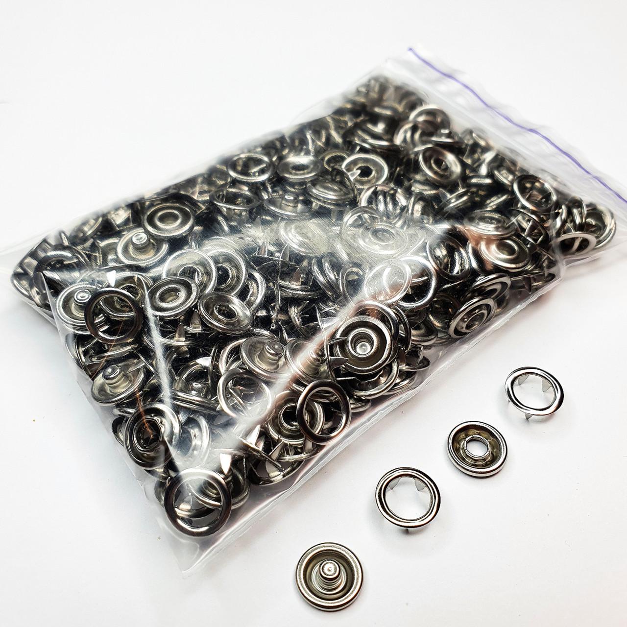 Кнопка трикотажна Strong Baby 9,5 мм 100 шт. Сріблястий нікель