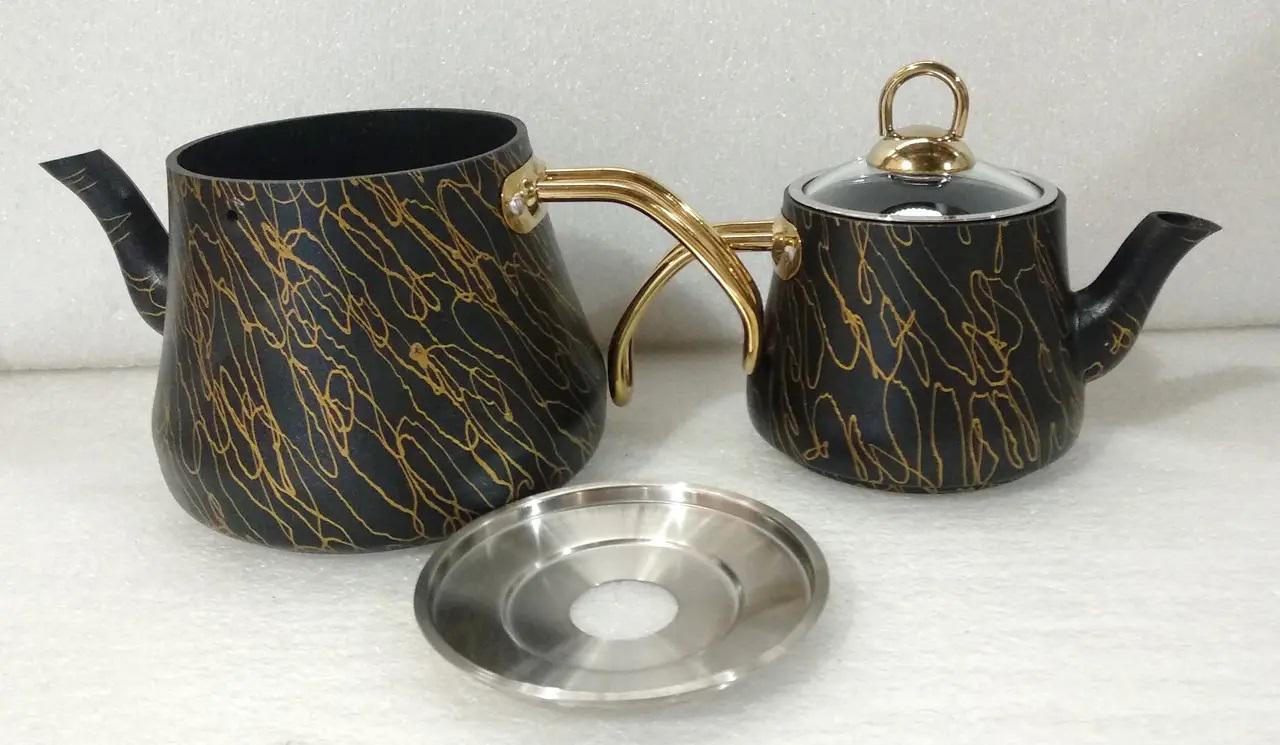 Чайник двухярусный O.M.S. Collection 8204 M 0,8/1,8 л Gold (88495) - фото 6 Чайник двухярусный O.M.S. Collection 8204 M 0,8/1,8 л Gold (88495) - фото 6