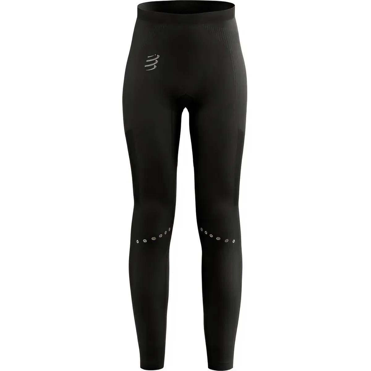 Тайтсы женские спортивные для бега Compressport Winter Running Legging W S Black (ATIW3259000S)
