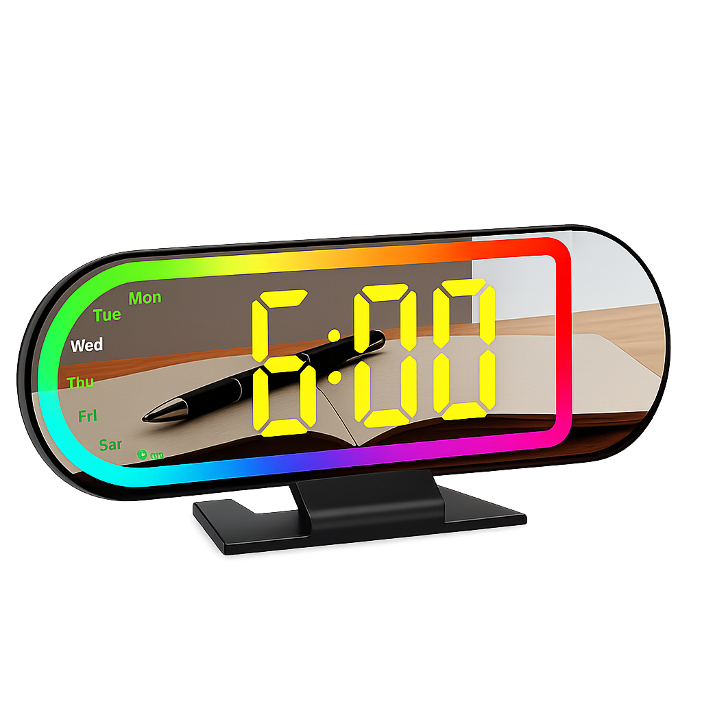 Часы электронные с RGB подсветкой/проектором/функцией ночника (RG-2201Y) Часы электронные с RGB подсветкой/проектором/функцией ночника (RG-2201Y)