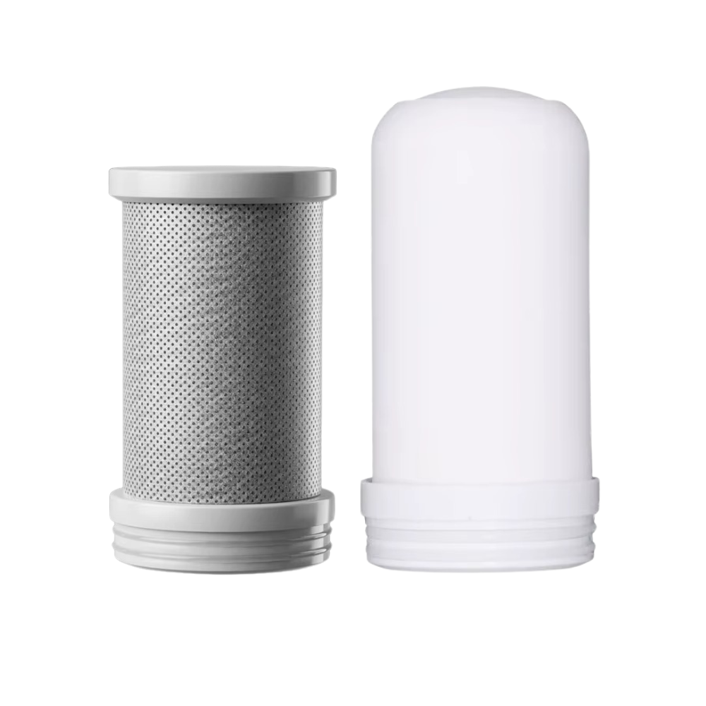 Картридж вугільний для водяного фільтра-накладки на кран для очищення проточної води на кухні та ванній кімнаті