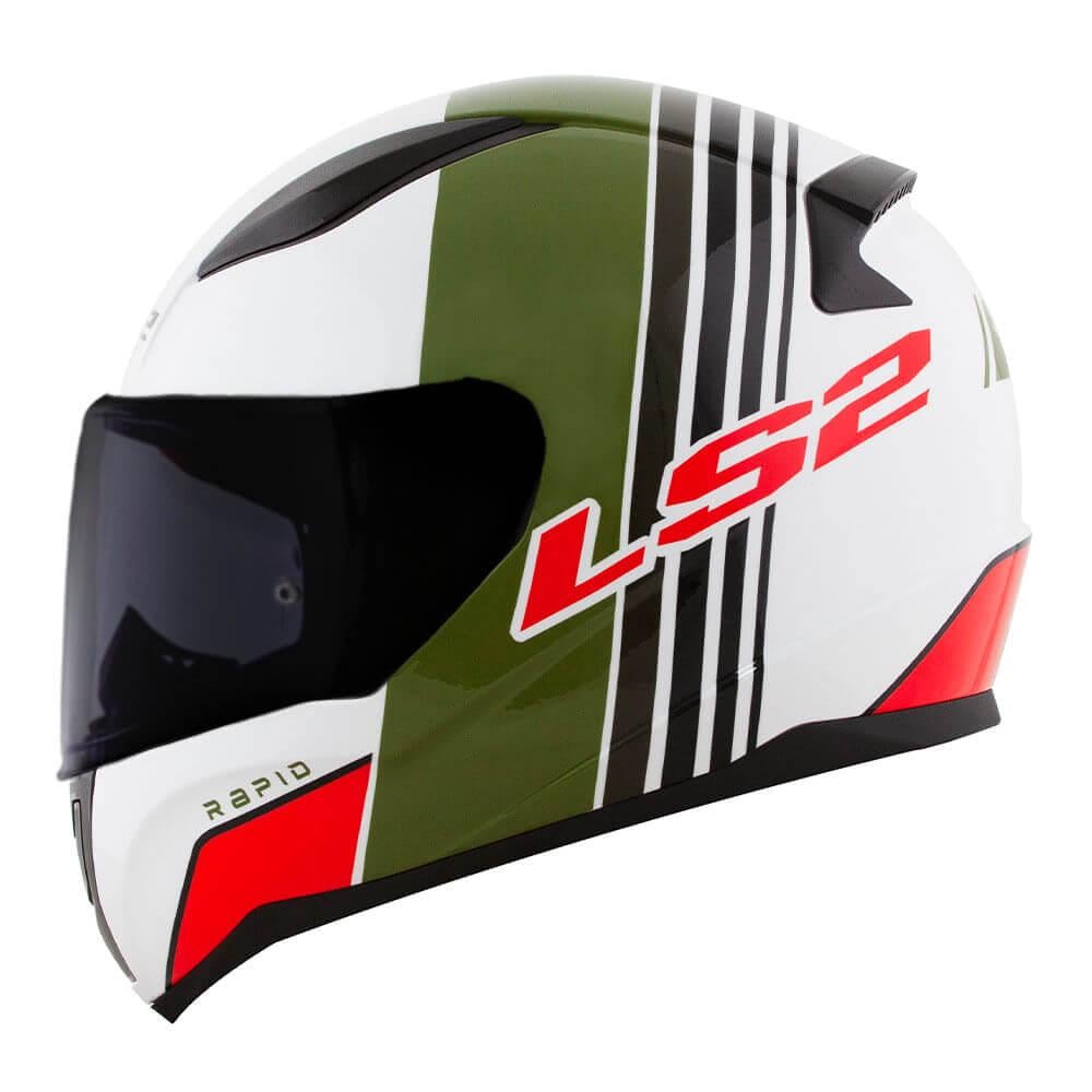 Мотошлем LS2 FF353 Rapid Multiply L White/Green/Red (19721)
