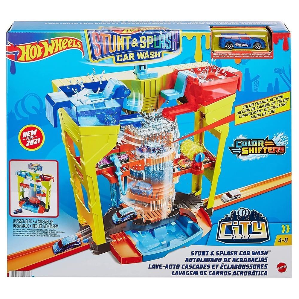 Игровой набор Hot Wheels Измени цвет Автомойка Взрыв цветов (GRW37)