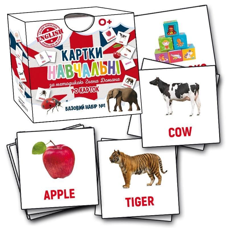 Картки навчальні Глена Домана №1 ENGLISH 70 карток (MKD0021)