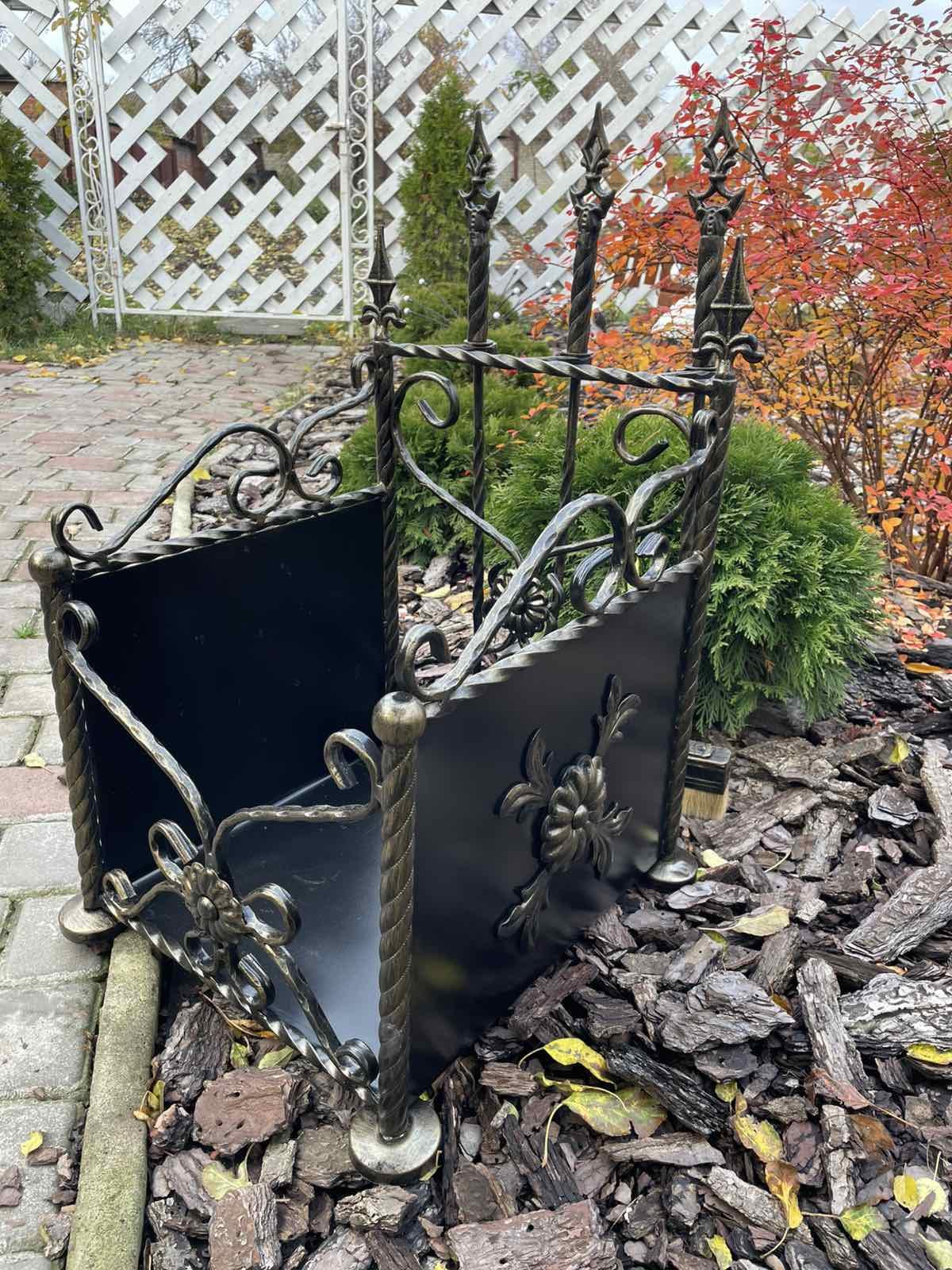 Набор для камина кованый с дровницей 35х35 см (Vi_0055) - фото 7