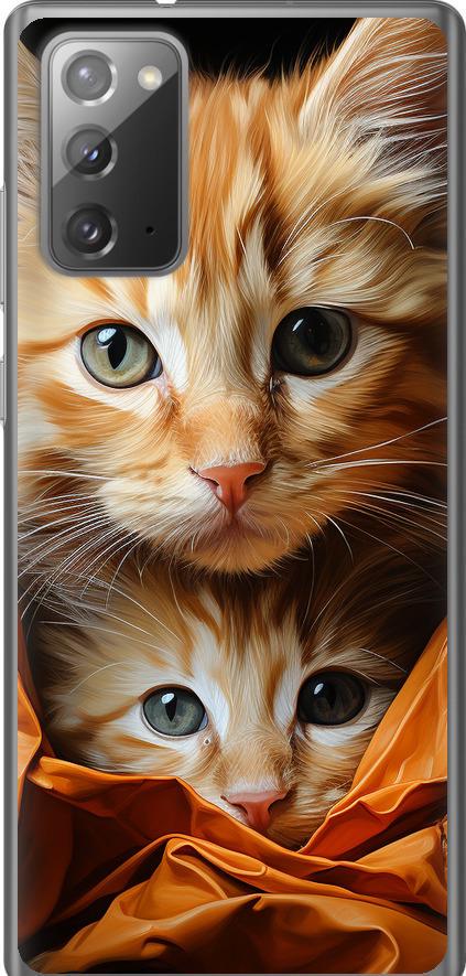 Чехол на Samsung Galaxy Note 20 Котики 2 (5664t-2036-42517)