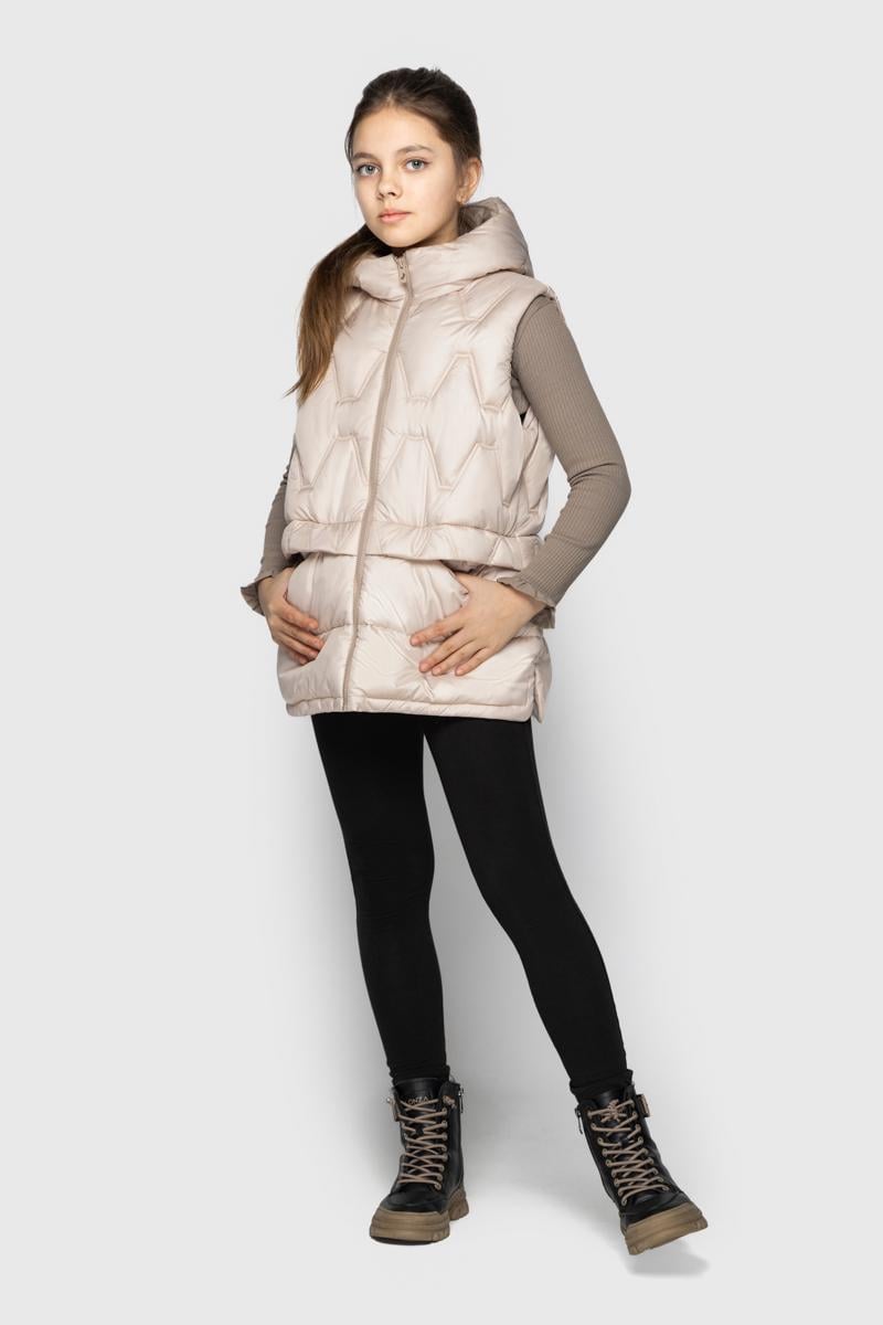 Жилет Cvetkov Мэй 152 см Молочно-бежевый (2000000220024)