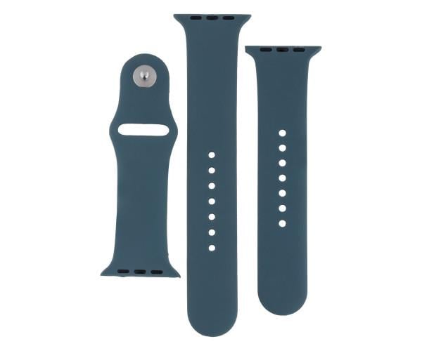 Ремінець Silicone Two-Piece для Apple Watch 62 42/44 мм Granny grey