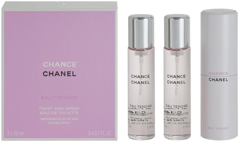Туалетная вода для женщин Chanel Chance Eau Tendre edt 3x20 мл с чехлом (18781893)