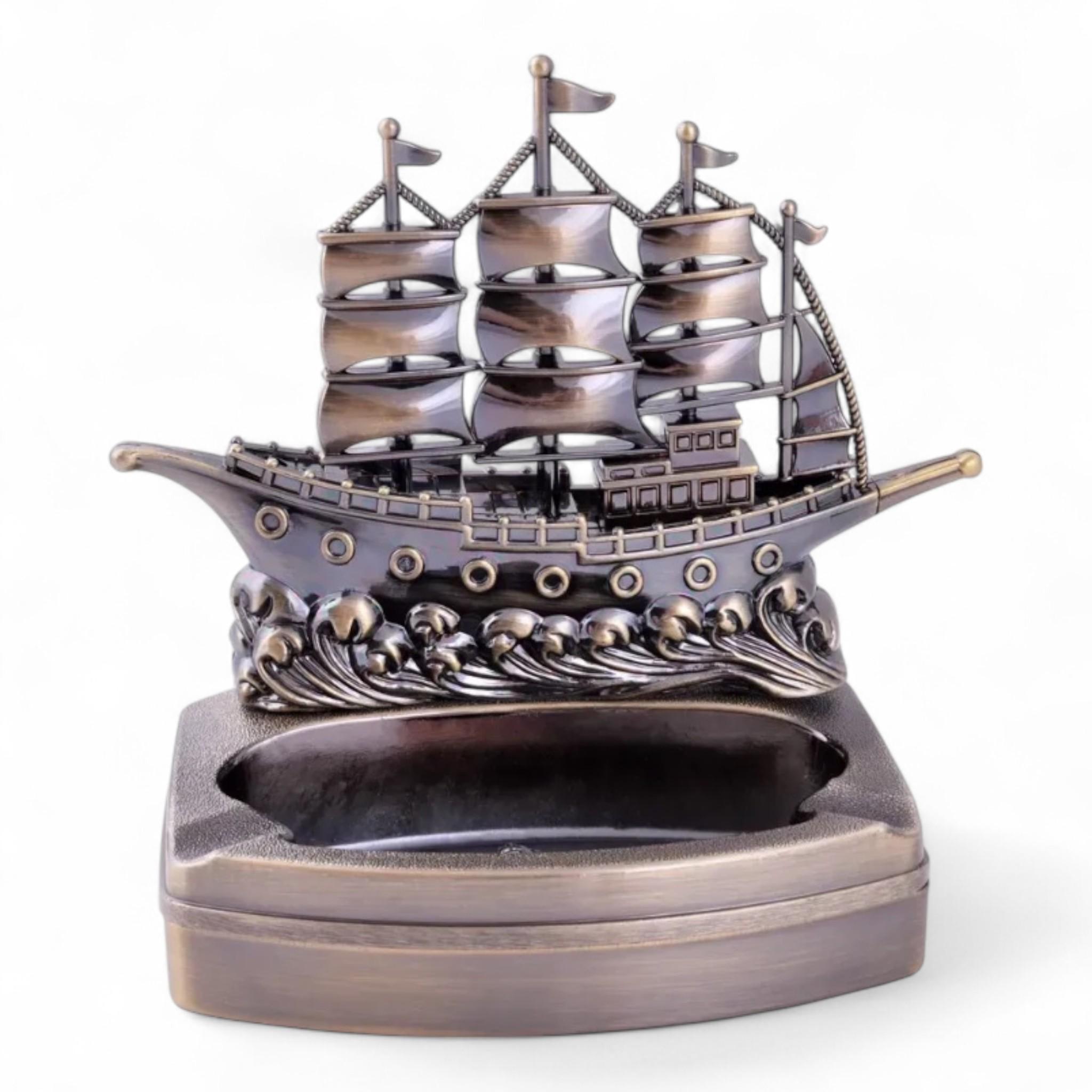 Попільничка-запальничка Барк HL-888FC аксесуар немов зійшов з креслень старовинної верфі (26358864)