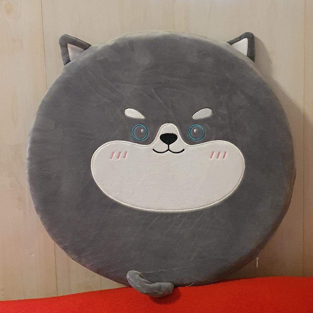 Декоративна подушка Animals Кіт 40х40 см Сірий (R32614)