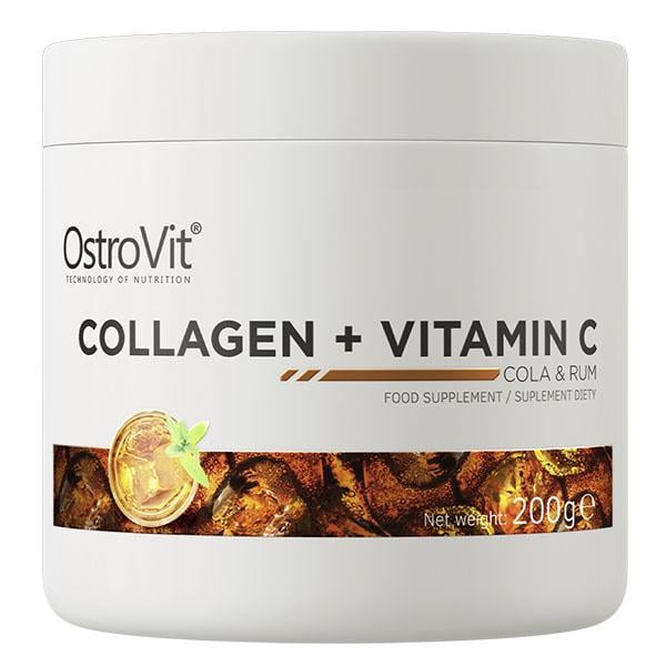 Хондропротектор для спорта OstroVit Collagen And Vitamin C 200 г 20 порций Rum Cola (000025006)