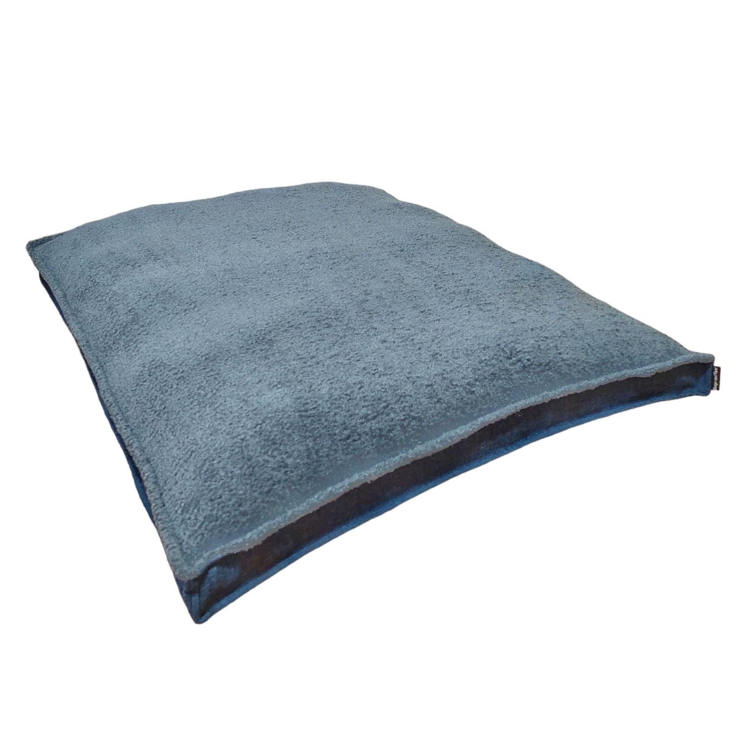 Лежак для собак зі знімним чохлом та бортами Huge and Tiny 120x80x7 см Синій із сірим хутром (11443151) - фото 9 Лежак для собак зі знімним чохлом та бортами Huge and Tiny 120x80x7 см Синій із сірим хутром (11443151) - фото 9