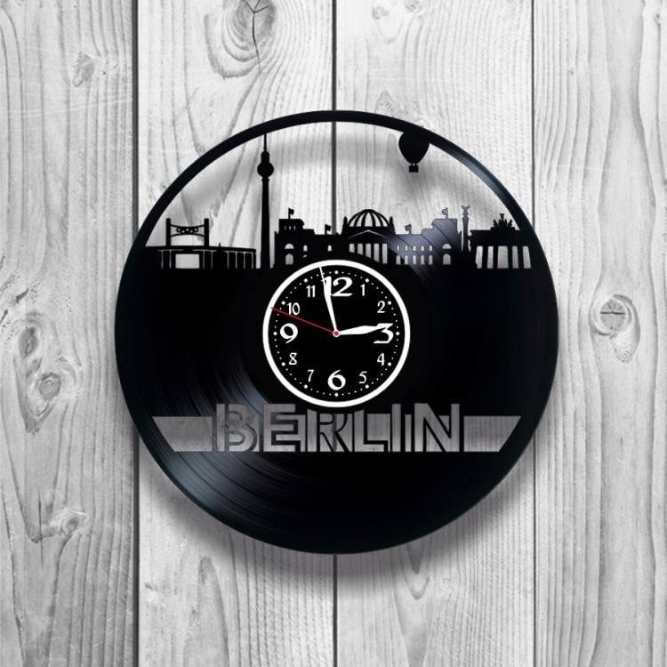 Годинник настінний Німецький стиль 0087 з вінилової платівки
