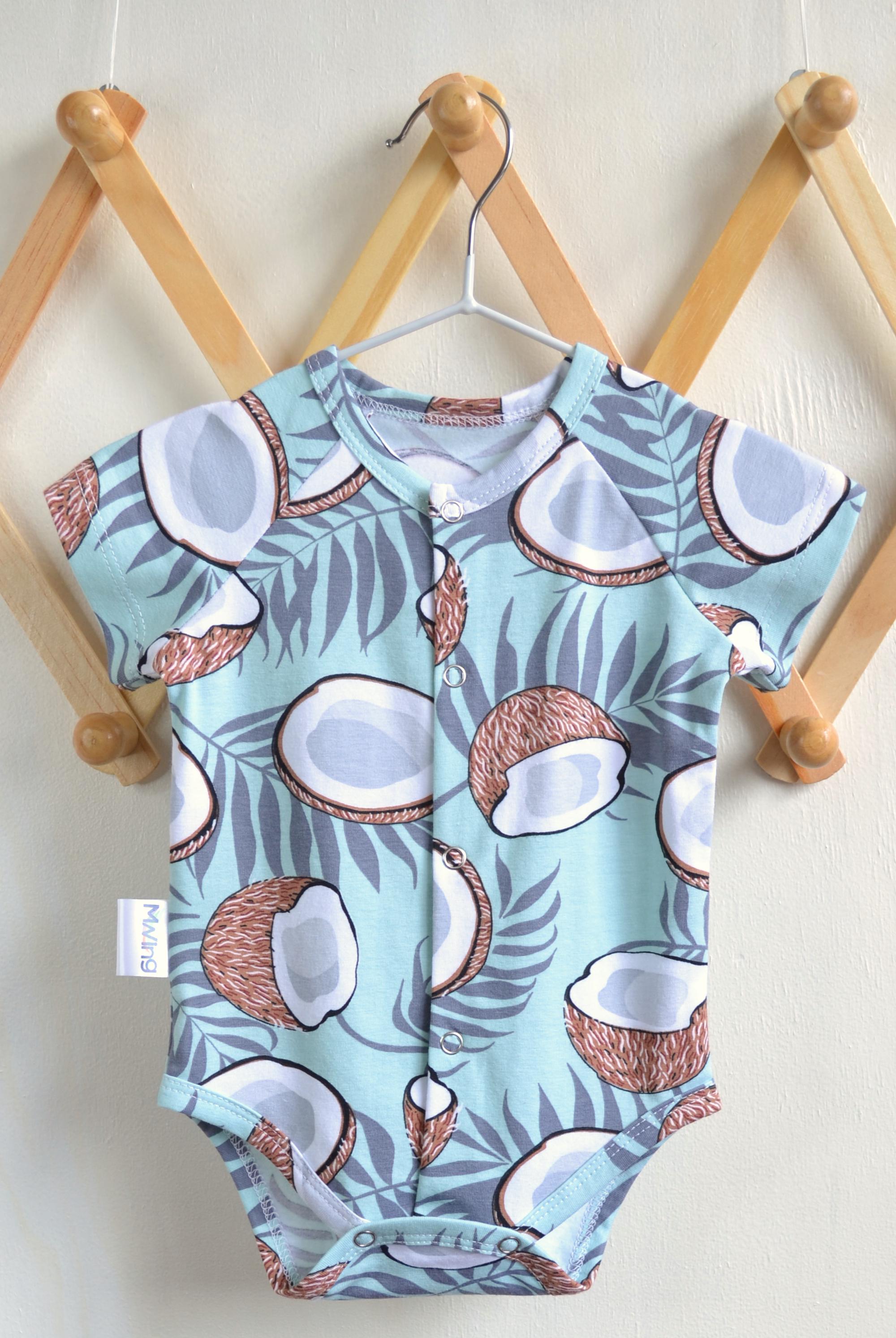 Боди детское унисекс Mwing Scandinavia Кокосики 68 см