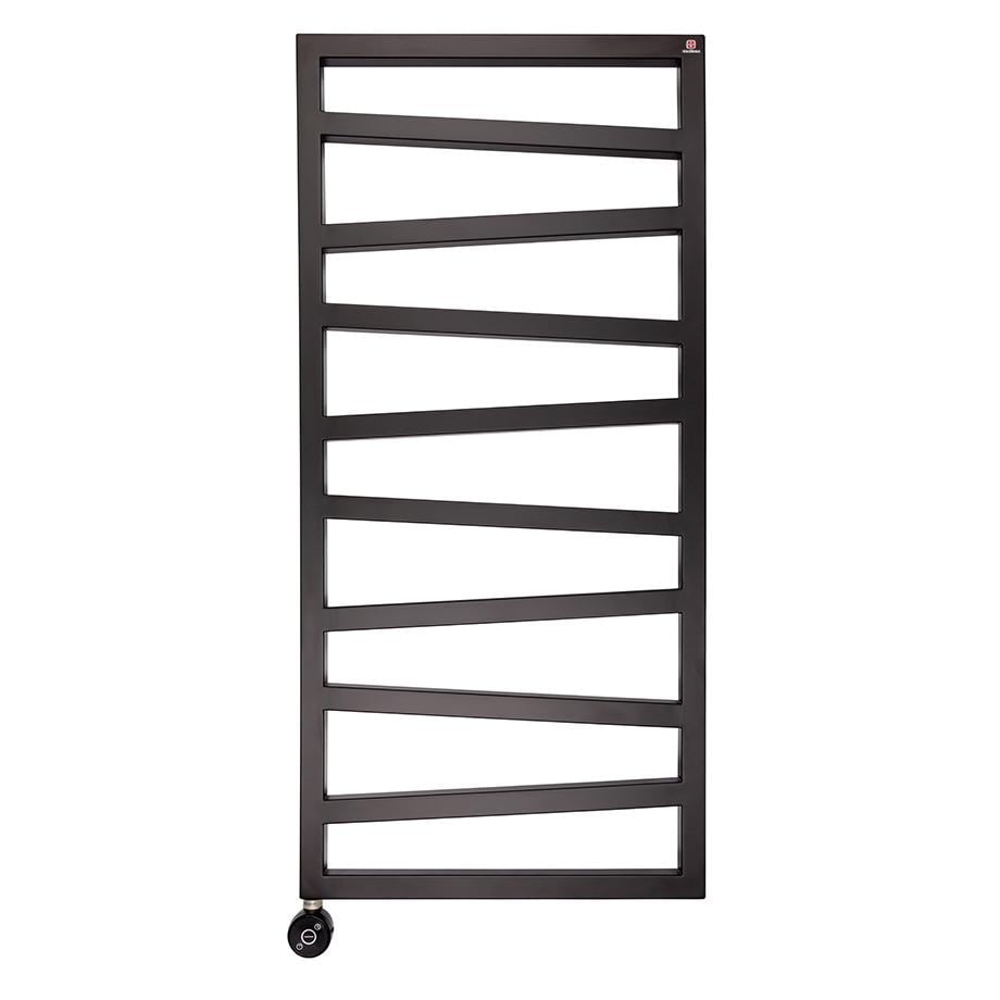 Полотенцесушитель электрический Terma ZigZag подключение справа без вилки с маскировкой 1310х500 мм Черный (LM-WLZIG131050K9M5E8OKXM)