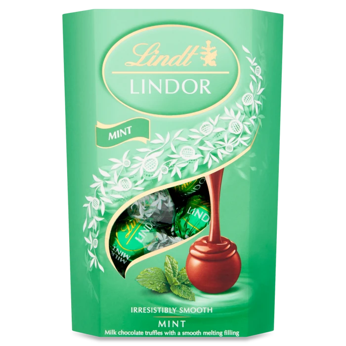 Цукерки шоколадні Lindt Lindor Mint 200 г (1797829371)